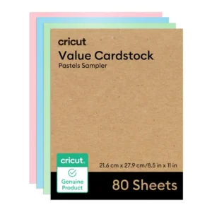 Cartulina Cricut Value Pack Pastels (80) 21.6 x 27.9 cm