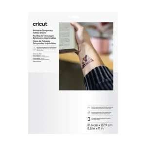 Hojas de Tatuajes Temporales Cricut  Carta (8) 21.6 x 27.9 cm