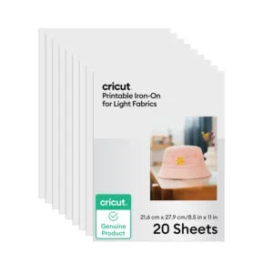 Vinil Iron-on Imprimible Cricut Telas Claras (10) 21.6 x 27.9 cm