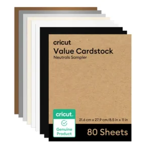 Cartulina Cricut Value Pack Neutros (80) 21.6 x 27.9 cm