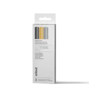 Bolígrafos de Gel de Punta Media Negro, Oro, Plata (3)